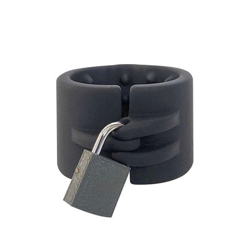 Cruncher Lockable Spiked Ball Stretcher By Brutus - Ball and Cock Toys
