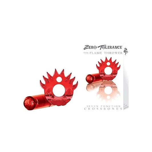 Crossbones Flame Thrower Single Bullet - Cock Rings