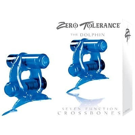 Zero Tolerance Crossbones Diving Dolphin Double Bullet Cock Ring - Cock Rings