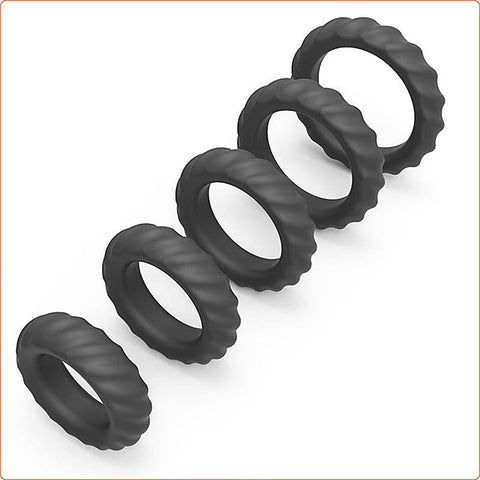 Silicone Penis Rings For Erection Enhancing By Bdstyle - Ball and Cock Toys