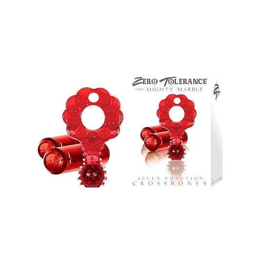 Zero Tolerance Crossbones Mighty Marble Double Bullet Cock Ring - Cock Rings