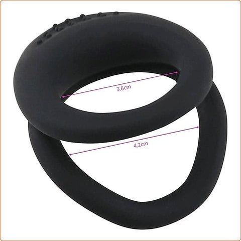 Dual Penis Ring For Men by BDStyle - Ball and Cock Toys
