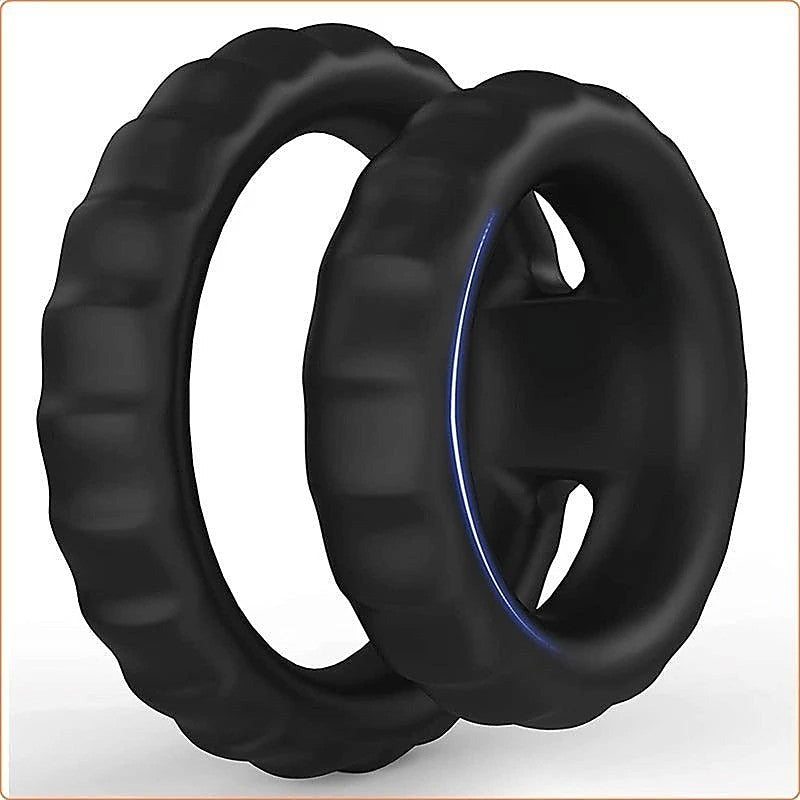 Silicone Dual Cock Ring by BDStyle - Ball and Cock Toys