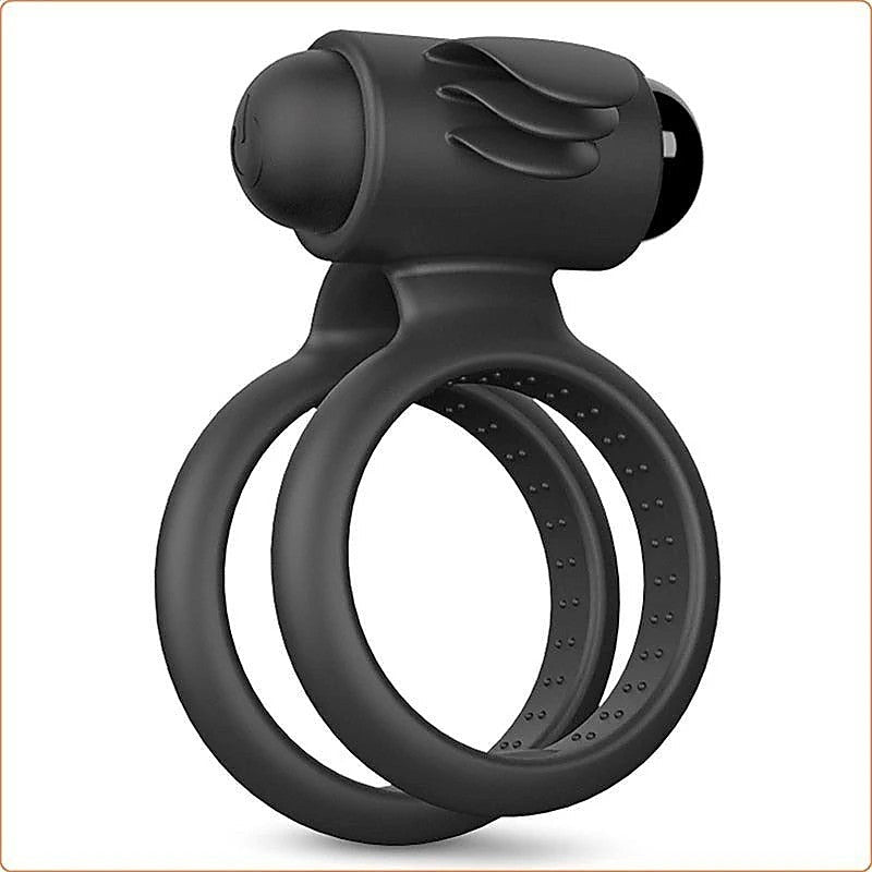 Nightcrawler Cock Ring with Double Ring by BDStyle - Ball and Cock Toys