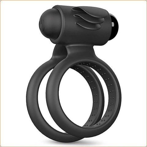 Nightcrawler Cock Ring with Double Ring by BDStyle - Ball and Cock Toys