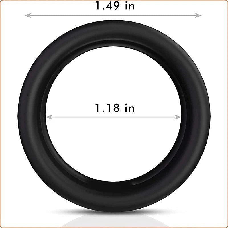 Silicone Dual Penis Ring by BDStyle - Ball and Cock Toys