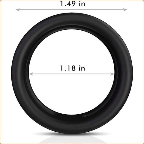 Silicone Dual Penis Ring by BDStyle - Ball and Cock Toys