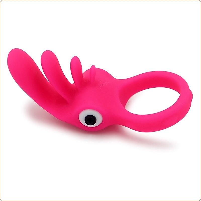 Tongue Vibration Cock Ring by BDStyle - Ball and Cock Toys