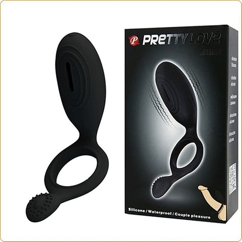 Prettylove Ethel Rechargeable Cock Ring By Baile - Ball and Cock Toys