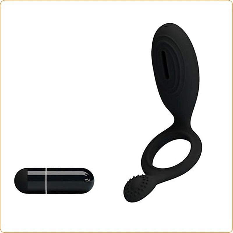 Prettylove Ethel Rechargeable Cock Ring By Baile - Ball and Cock Toys