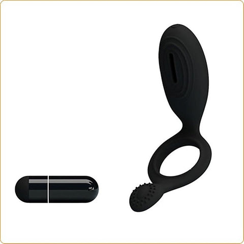 Prettylove Ethel Rechargeable Cock Ring By Baile - Ball and Cock Toys