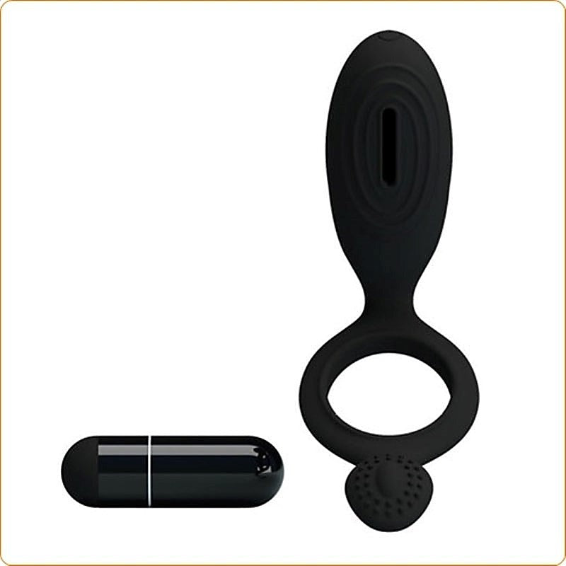 Prettylove Ethel Rechargeable Cock Ring By Baile - Ball and Cock Toys