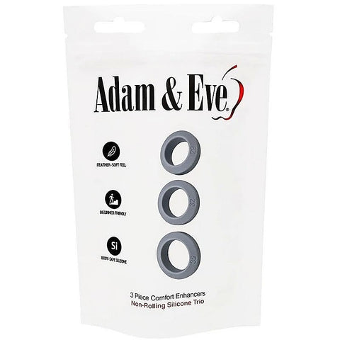 Pleasure Enhancing Cock Ring Set By Adam & Eve - Ball and Cock Toys