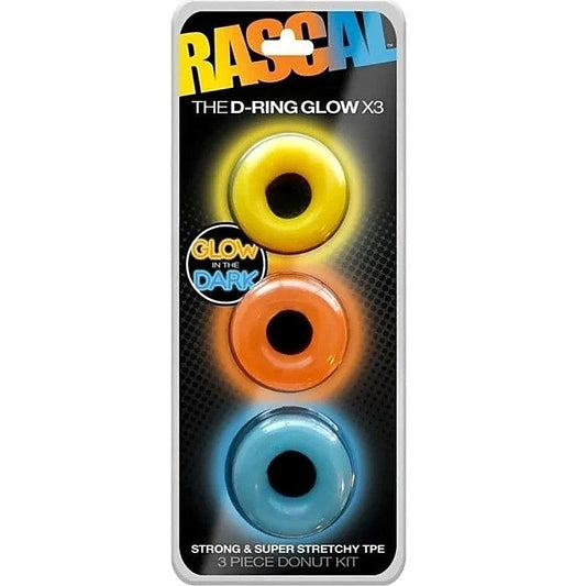 D-Cock Ring Glow X3 by C1R Releasing - Ball and Cock Toys