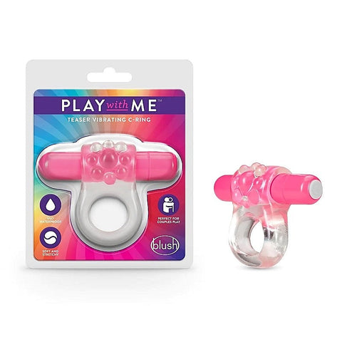 Play With Me Teaser Vibrating C-Ring G by Blush Novelties - Vibrating Cock Rings