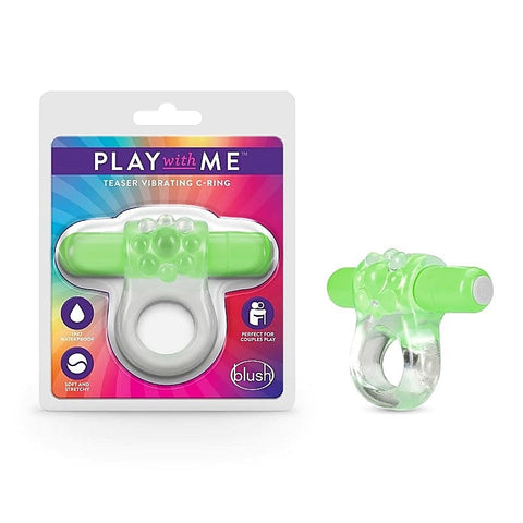 Play With Me Teaser Vibrating C-Ring G by Blush Novelties - Vibrating Cock Rings