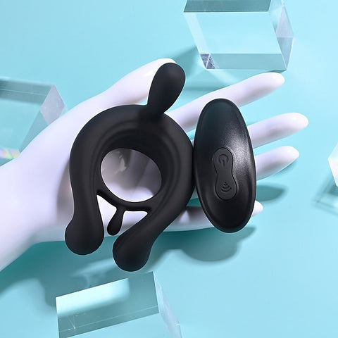 Playboy Pleasure Triple Play Remote Control Cock Ring - Vibrating Cock Rings