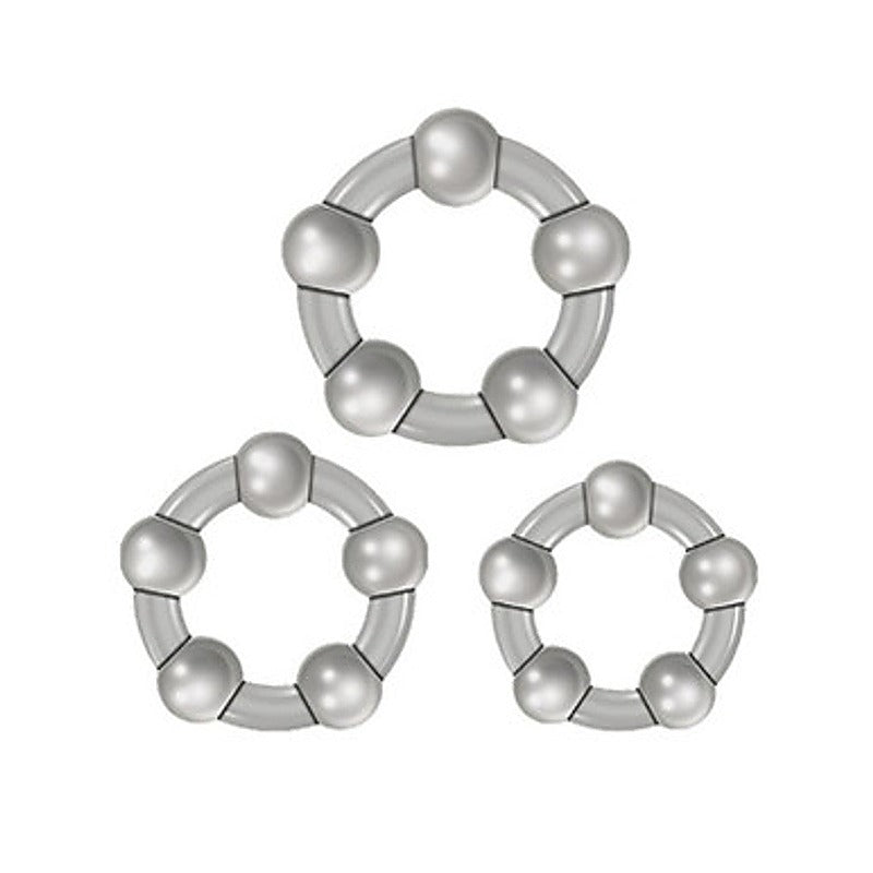 Three Amigos Stretchy Cock Ring Set By Evolved - Cock Ring Sets