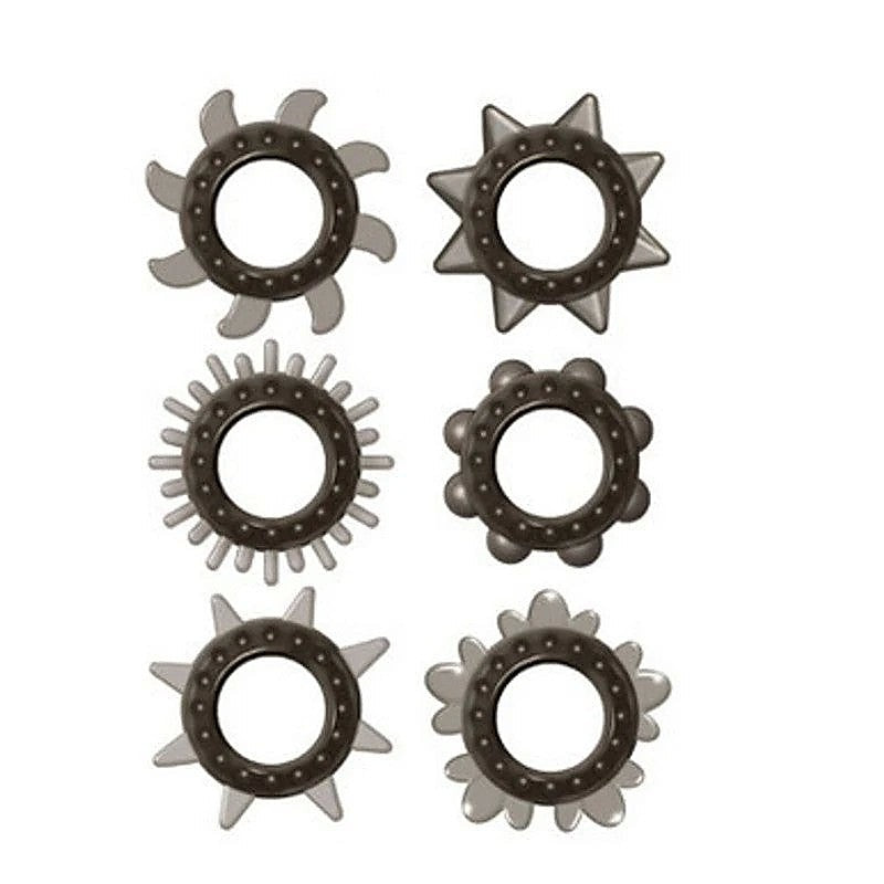 Zero Tolerance Cockstars 6 Pack Cock Ring Set - Cock Ring Sets