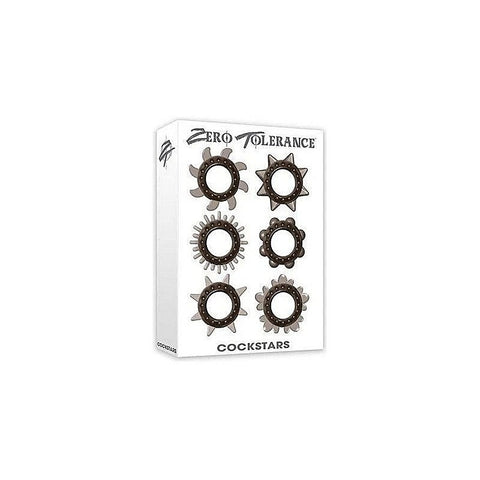 Zero Tolerance Cockstars 6 Pack Cock Ring Set - Cock Ring Sets