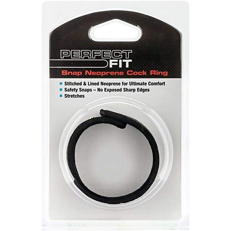 Neoprene Snap Mens Cock Ring By Perfect Fit - Cock Rings