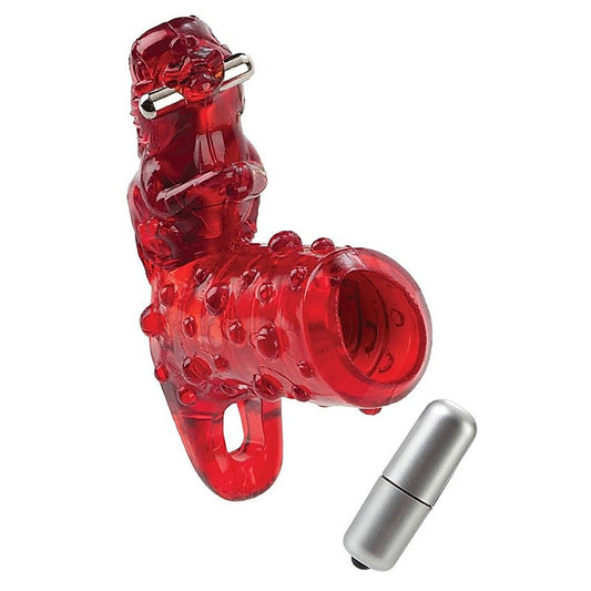 CalExotics Pierced Rocker Vibrating Cock Ring - Cock Rings