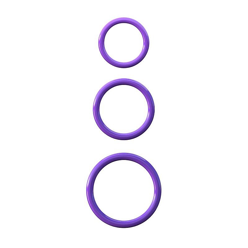 Fantasy 3 Silicone Cock Ring Stamina Set by Pipedream - Cock Rings