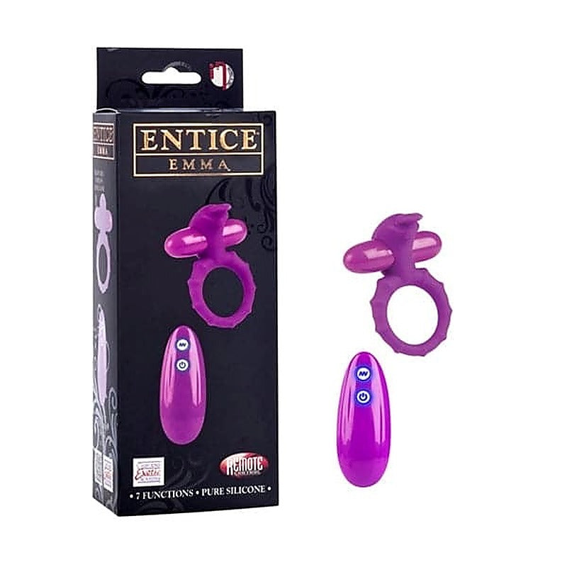 Entice Emma Vibrating Cock Ring by California Exotics - Ball and Cock Toys