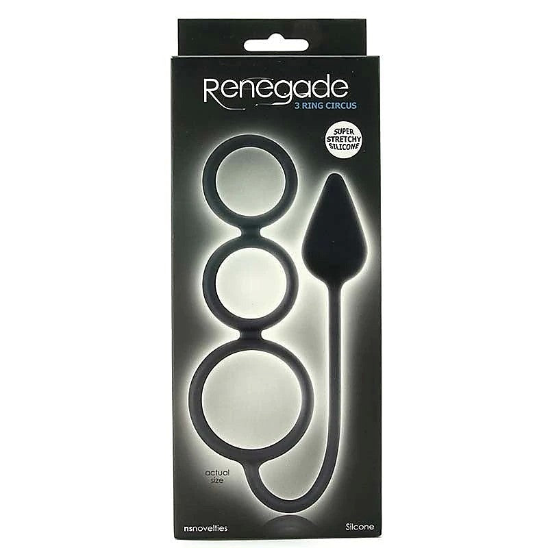 Renegade 3 Cock Ring Circus Medium by NS Novelties - Cock Rings