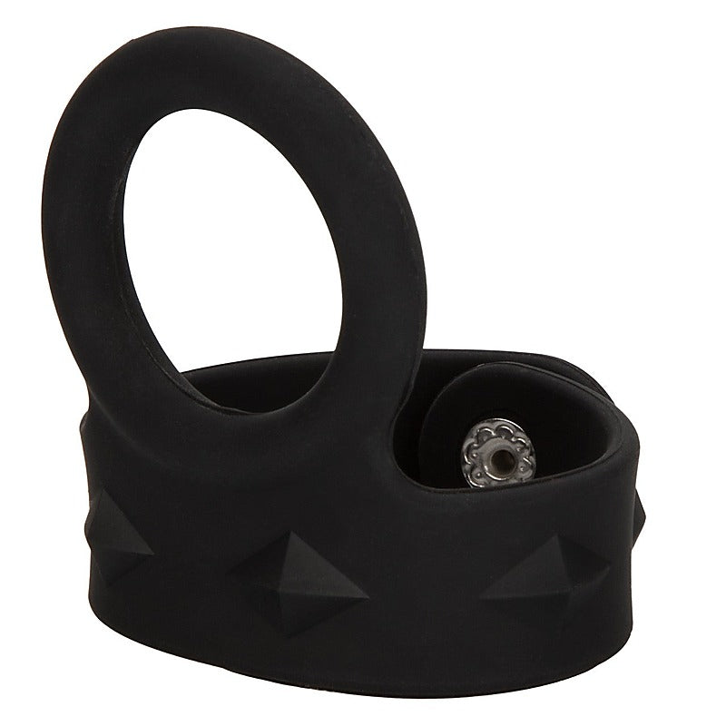 Silicone Tri-Snap Scrotum Support Cock Ring - Cock Rings