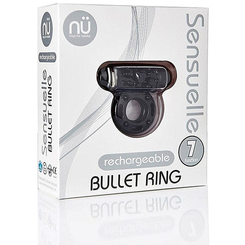 Ultra-Flex Rechargeable Bullet Cock Ring by Nu Sensuelle - Vibrating Cock Rings
