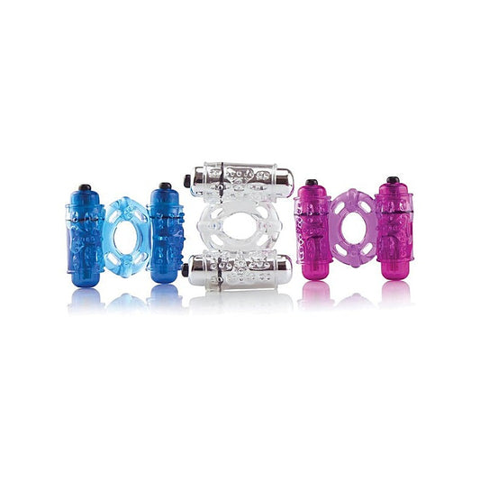 ScreamingO The O Wow Double Wammy - Vibrating Cock Rings