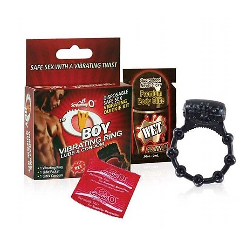 The O Boy Vibrating Condom By Screaming O - Cock Rings