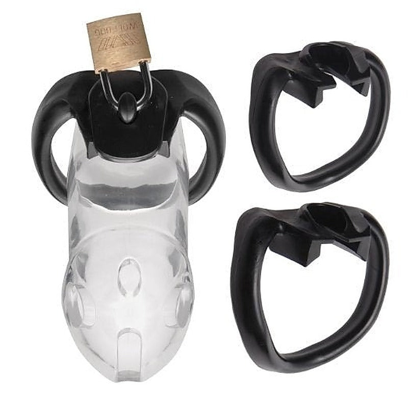 Rikers Locking Chastity Cage By Xr Brands - Cock Rings