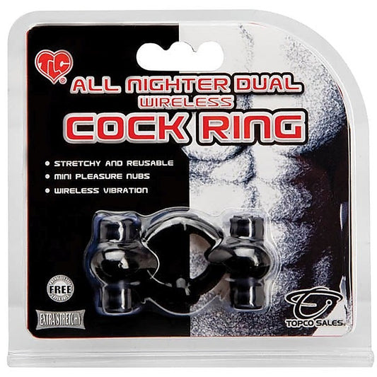 All Nighter Dual Wireless Cock Ring - Cock Rings