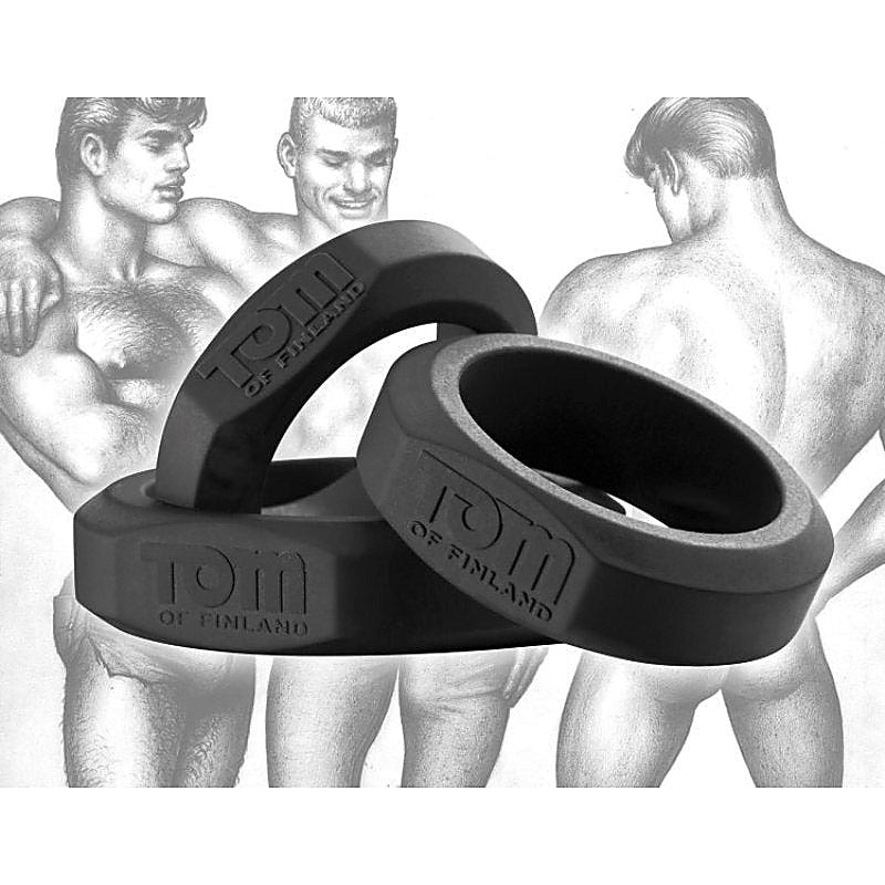 3 Piece Silicone Cock Ring Set By Xr Brands - Cock Ring Sets