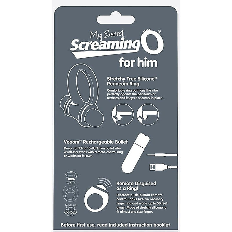 Rechargeable Vibrating Cock Ring Set by Screaming O - Cock Rings