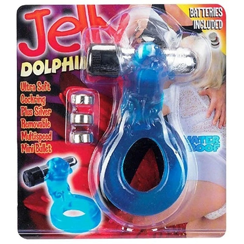 Jelly Dolphin Cockring by Seven Creations - Cock Rings