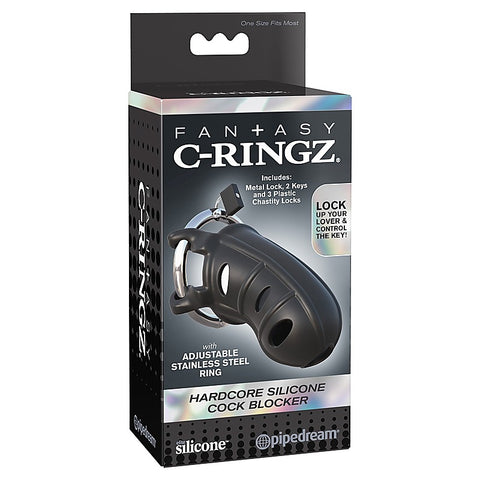 Fantasy C-Ringz Hardcore Cock Block Male Chastity Cage - Male Chastity