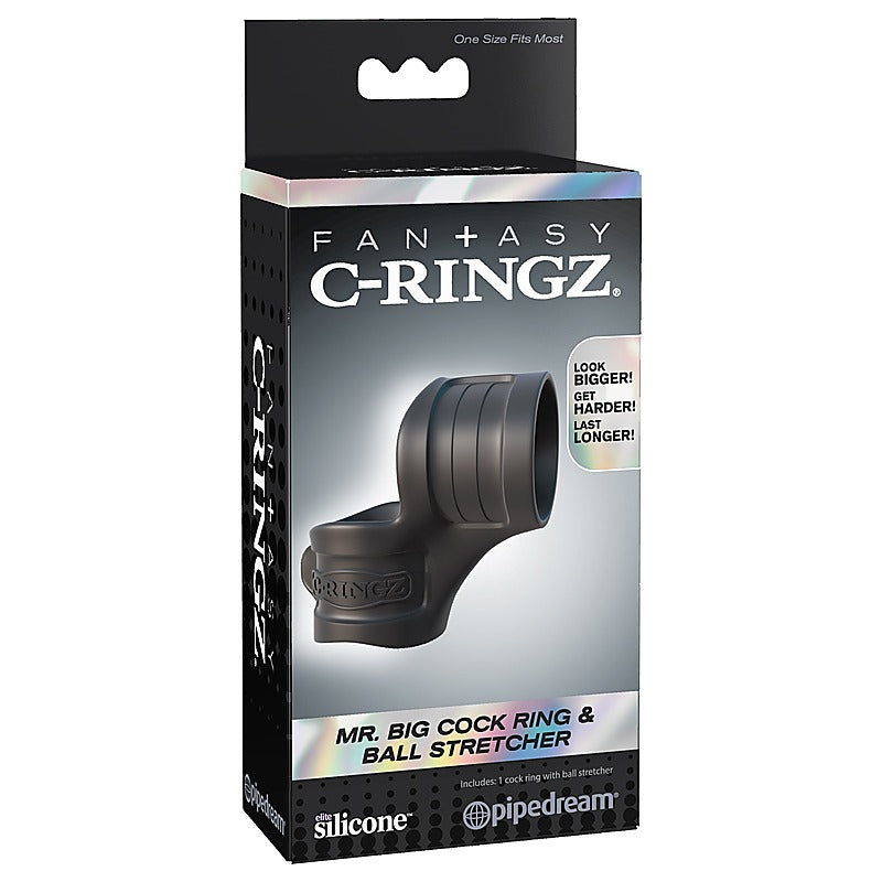 Fantasy C-Ringz Mr. Big Cock Ring And Ball Stretcher - Cock Rings