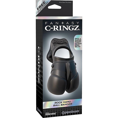Rock Hard Ball Banger Cock Ring By Pipedream - Cock Rings