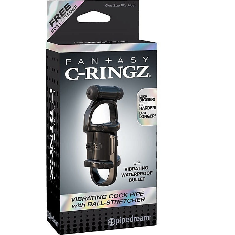 Fantasy C-Ringz Vibrating Cock Pipe And Ball Stretcher - Vibrating Cock Rings