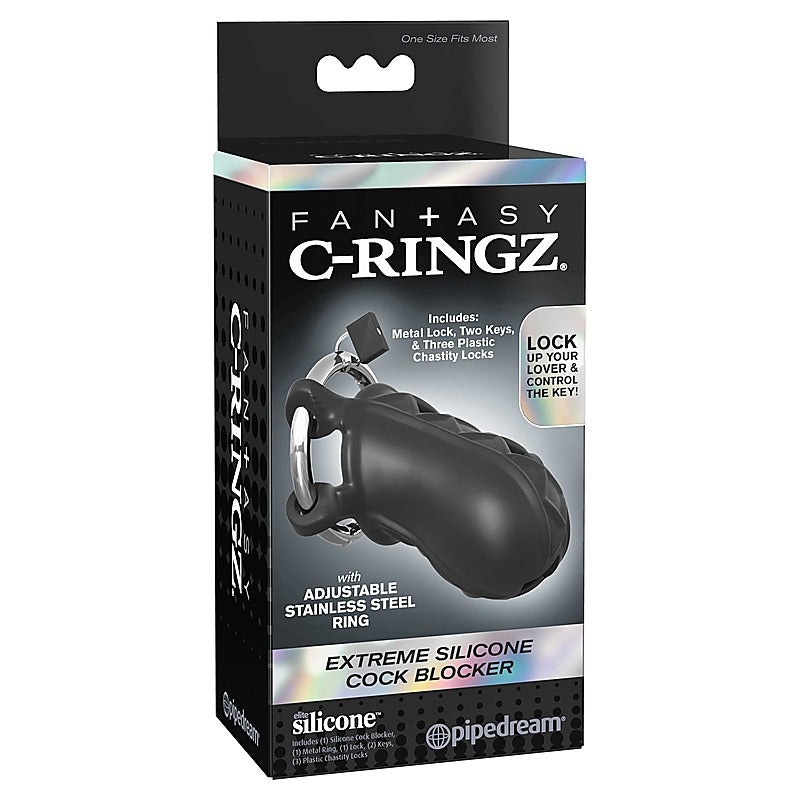 Fantasy C Ringz Extreme Silicone Cock Blocker - Male Chastity