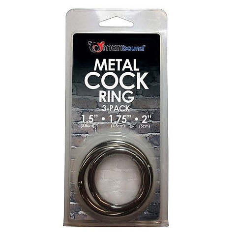 Manbound Cock Rings 3 Pack Rubber By Sportsheets - Cock Rings