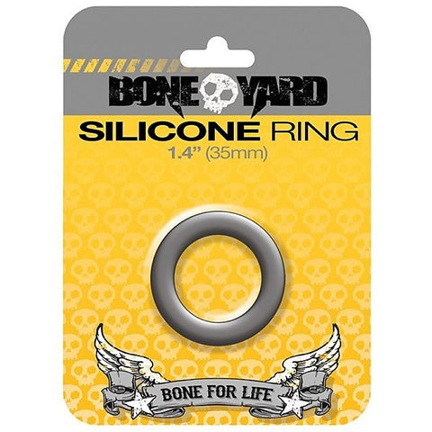 Boneyard Silicone Cock Ring Grey 45MM by C1R Releasing - Cock Rings