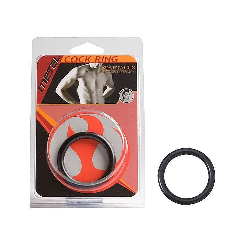 Black Metal Cock Ring By Spartacus Enterprises - Cock Rings