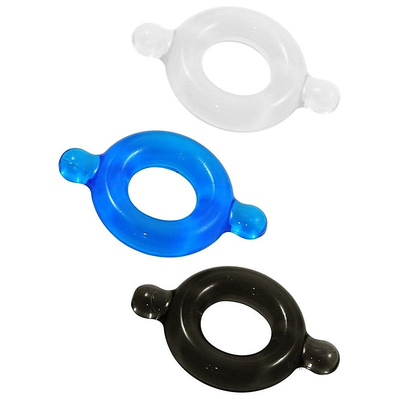 Elastomer Cock Ring 3 Pack by Spartacus Enterprises - Cock Rings