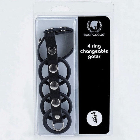 4 Cock Ring Changeable Gates by Spartacus Enterprises - Cock Rings