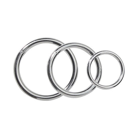 Nickel Metal C Ring Set By Spartacus Enterprises - Cock Rings