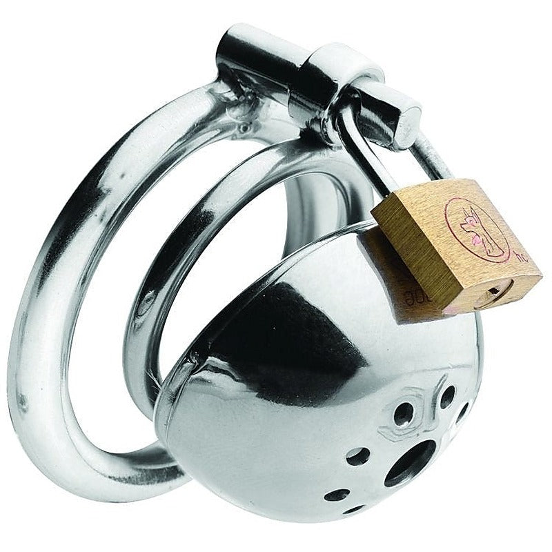 Premium Dual-Ring Confinement Cage By Xr Brands - Male Chastity
